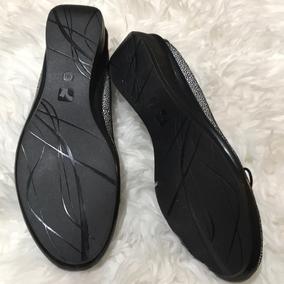 Revere Marrakesh Black Pearl Slip On Demi Wedge - Picture 6 of 8